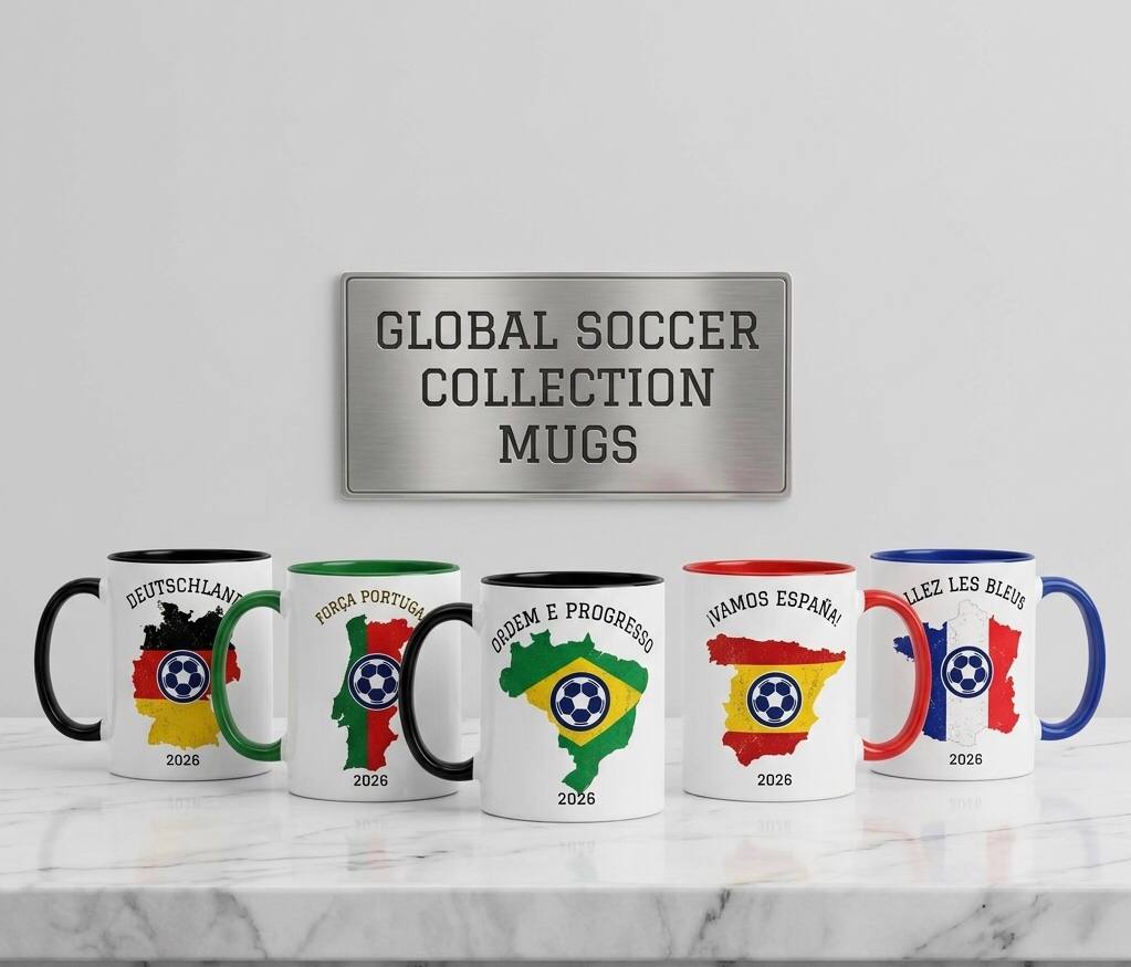 GLOBAL SOCCER COLLECTION MUGS